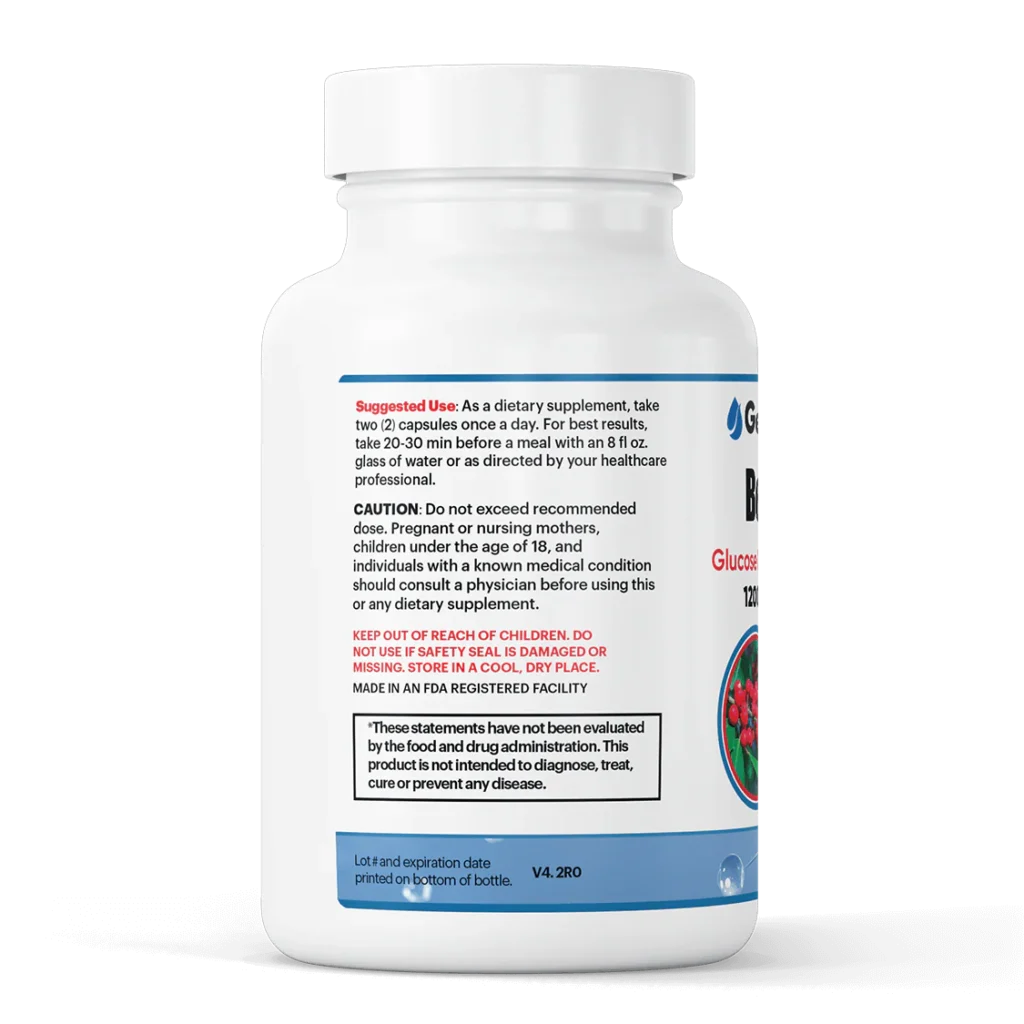 Genuine Purity Berberine HCL supplement for blood sugar and metabolic health support