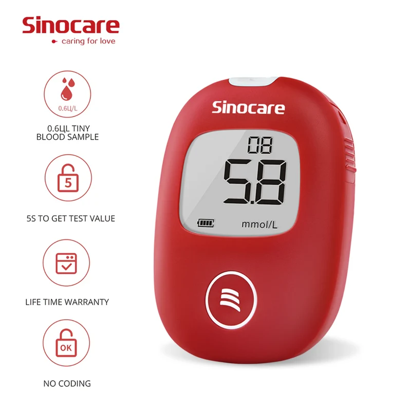 Sinocare Safe AQ Smart Blood Sugar Monitor