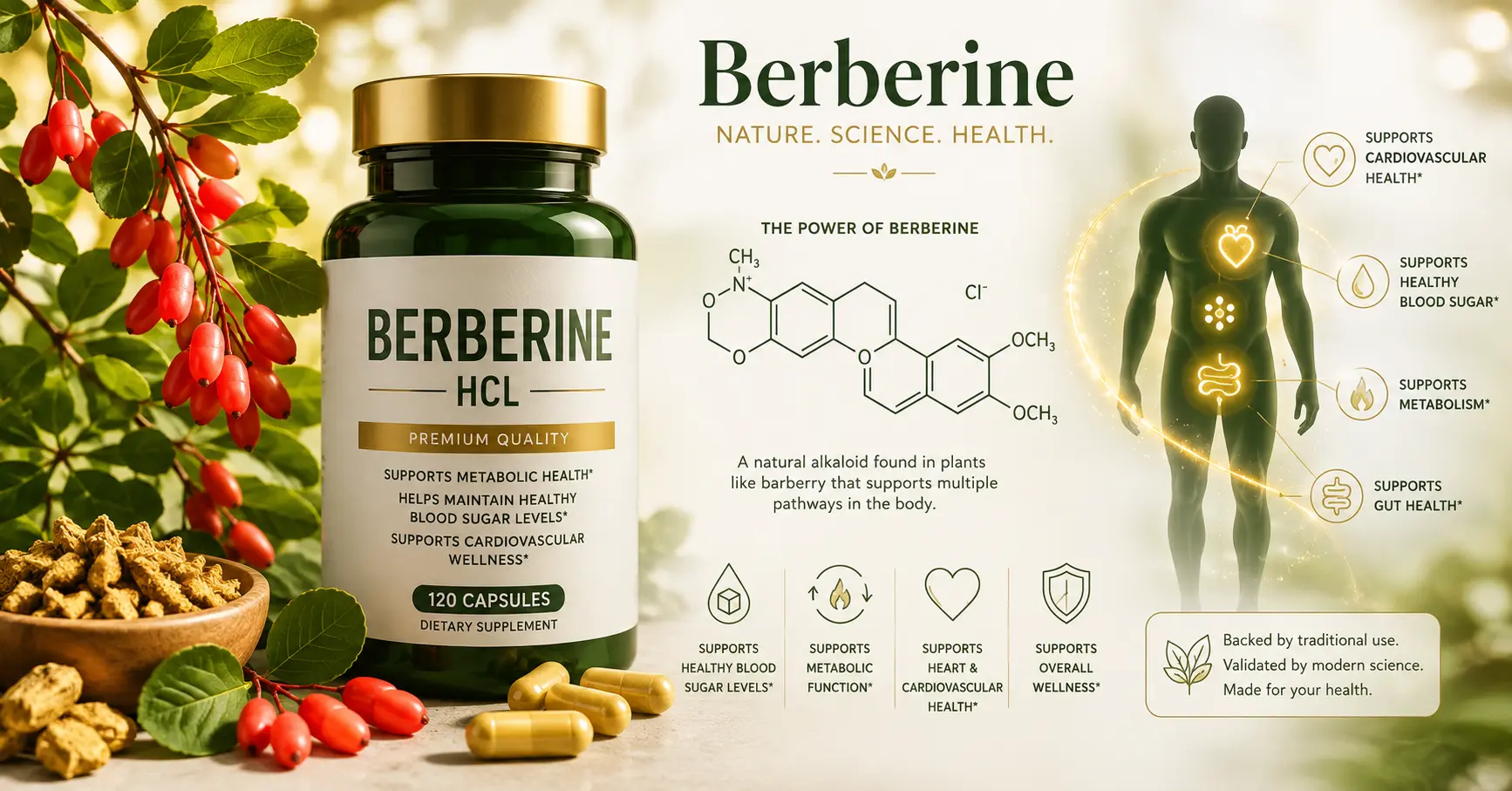 What Is Berberine? Benefits, Uses, Side Effects & How It Works